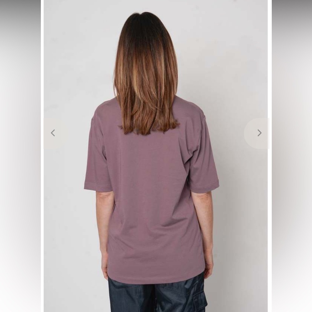 A New Day Women's Elbow Sleeve Mock Turtleneck Ribbed T-Shirt purple color - Picture 7 of 7